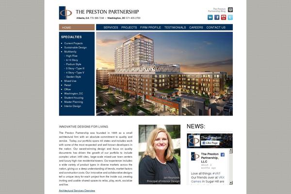 Preston theme site design template sample