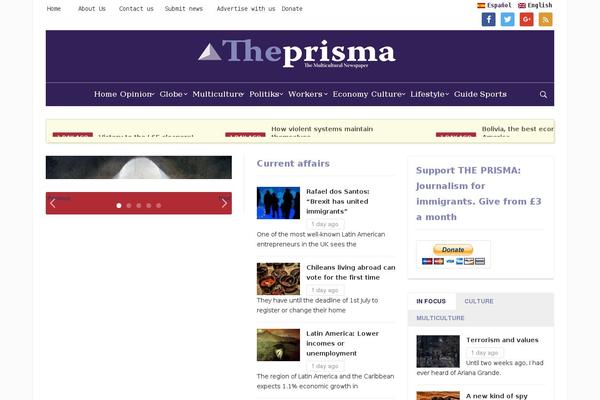 Site using Social Media Widget plugin