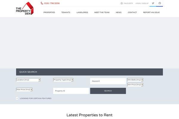 Site using Inspiry-real-estate plugin