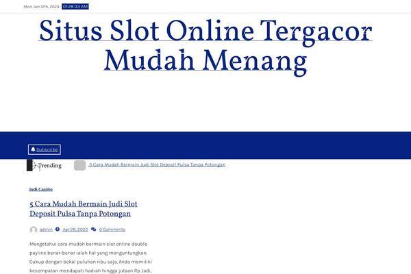 Blog Perk theme site design template sample