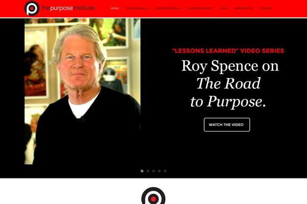thepurposeinstitute.com site used WP RootStrap
