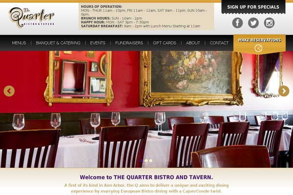 thequarterbistro.com site used Cifranchise