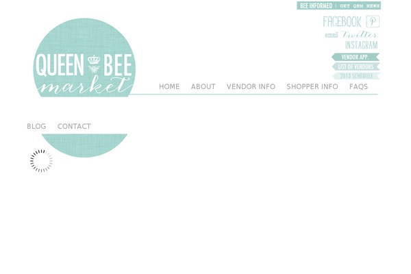 thequeenbeemarket.com site used Market-theme