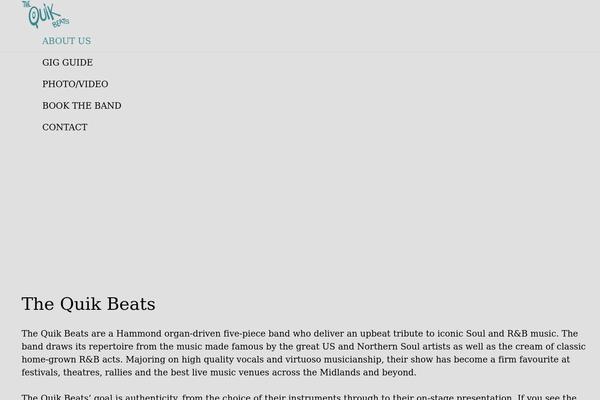 thequikbeats.com site used Zephyr