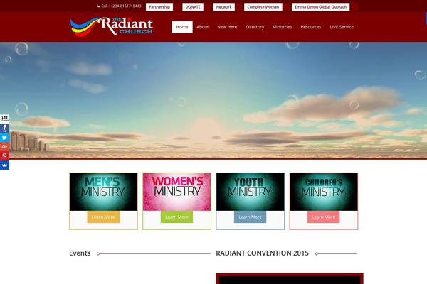 Site using Eventer plugin