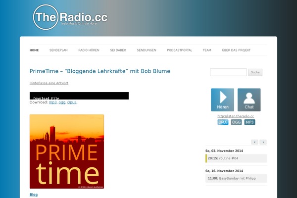 Site using Podlove Web Player plugin