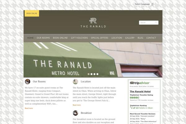 Santorini theme site design template sample