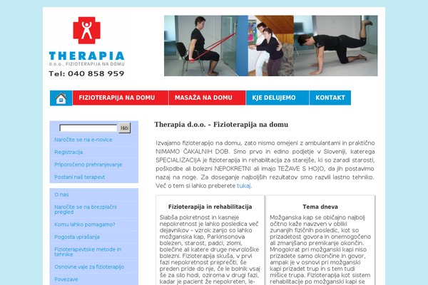 therapia-dom.si site used Physio-qt