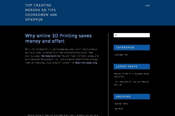 Hostmarks theme site design template sample