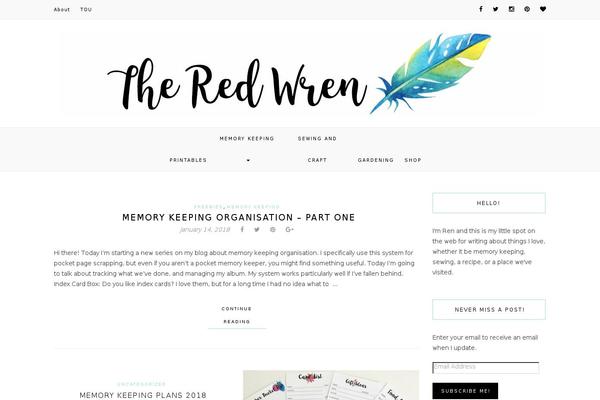Natalie theme site design template sample