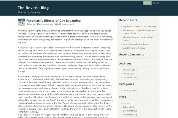 thereverieblog.com site used Bulan