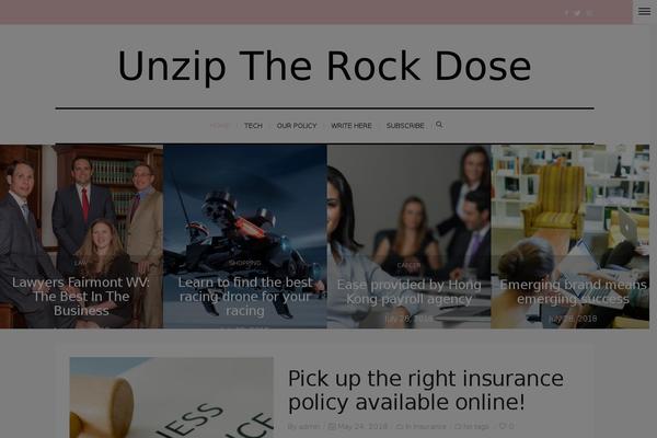 Buzzblog theme site design template sample