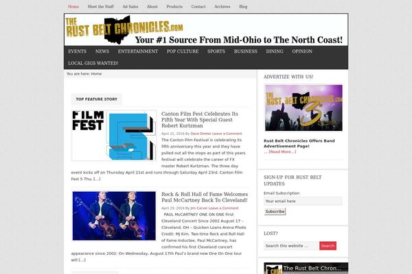 Chronus theme site design template sample