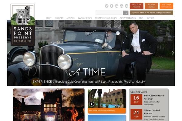 thesandspointpreserve.com site used Twenty Sixteen