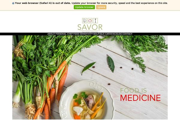 thesavorchef.com site used Savor