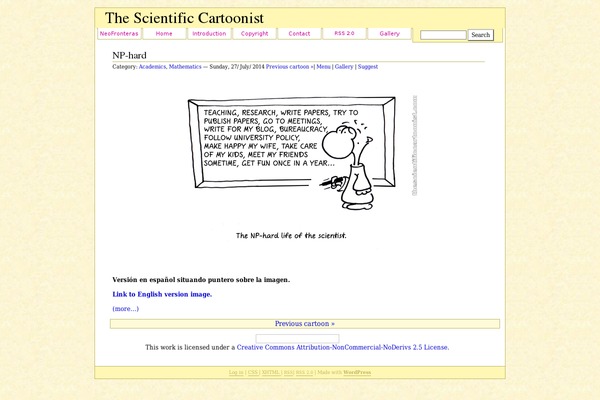 thescientificcartoonist.com site used Maple