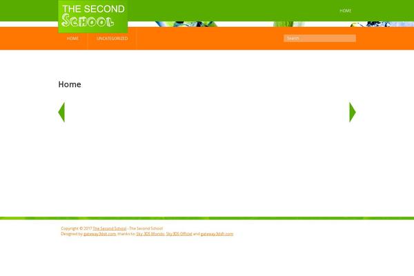 School theme site design template sample