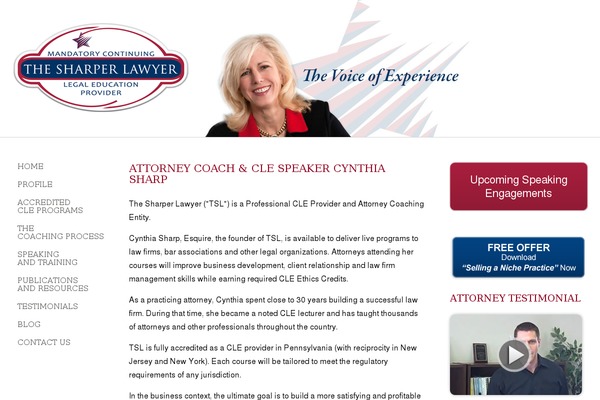 thesharperlawyer.com site used Themodernfirm-framework
