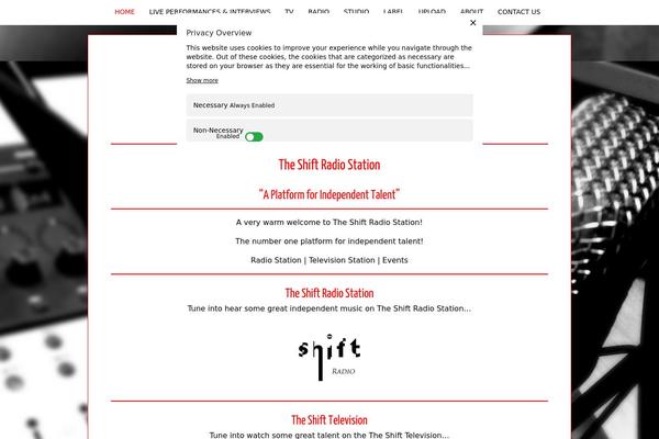 Parabola theme site design template sample