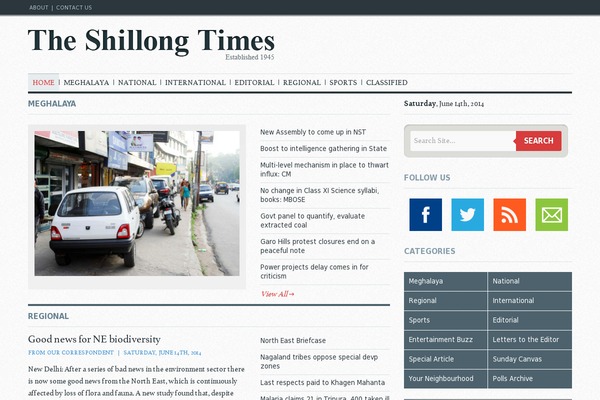 shillongtimes theme websites examples