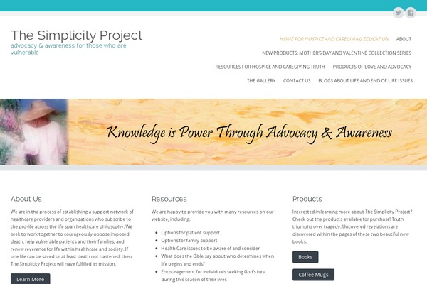 thesimplicityproject.org site used Circumference Lite