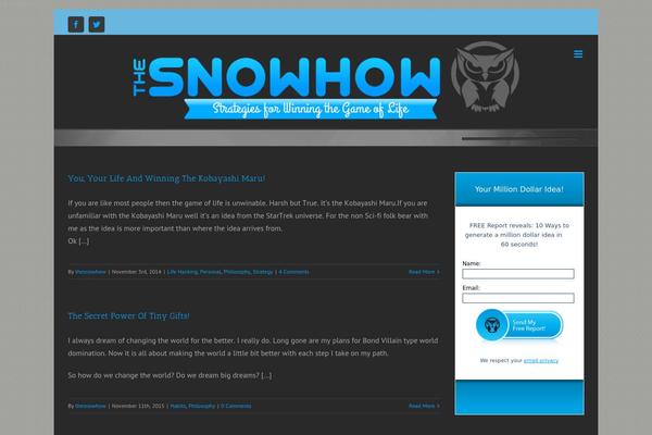 Site using Simple Aweber Optin Widget plugin