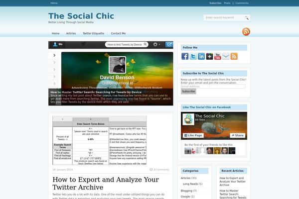 Site using Ultimate Follow Me plugin