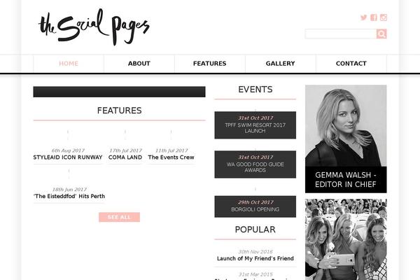thesocialpages.com site used Theme51367