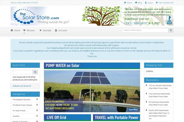 thesolarstore.com site used Oscommerce