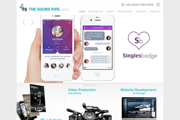 Cortex theme site design template sample