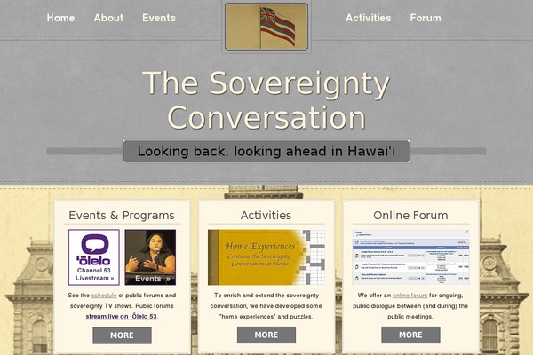 thesovereigntyconversation.org site used Patricia Blog