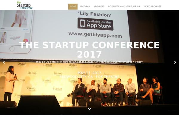 thestartupconference.com site used Eventerra