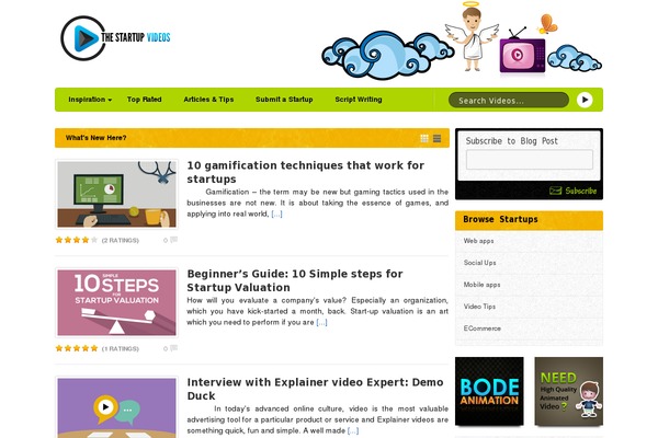 VideoPlus theme site design template sample