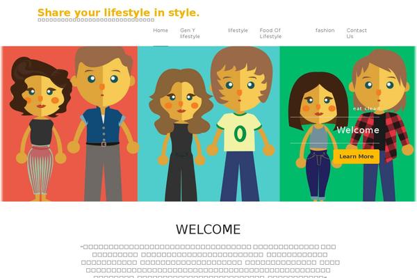 Business One Page theme site design template sample