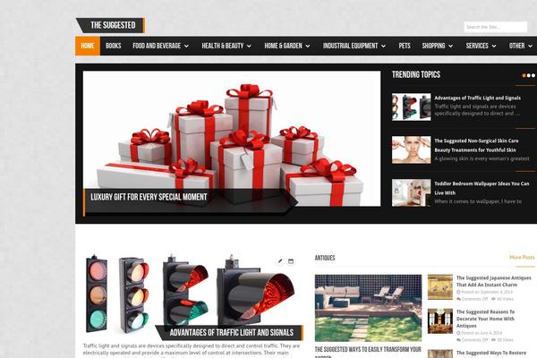 Frenzy theme site design template sample