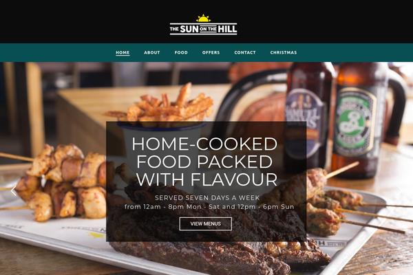 Site using Foodpress plugin
