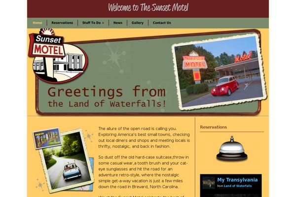 thesunsetmotel.com site used Divi