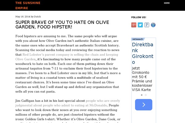 Bravada theme site design template sample