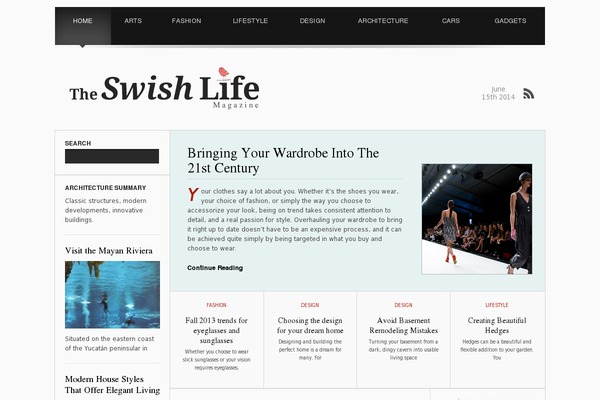 swish theme websites examples