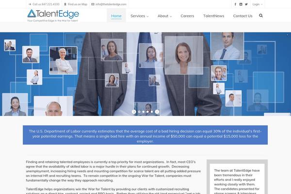 Highend theme site design template sample