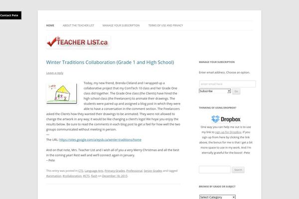 Site using Slick Contact Forms plugin