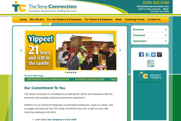 thetempconnection.com site used Anchortheme5