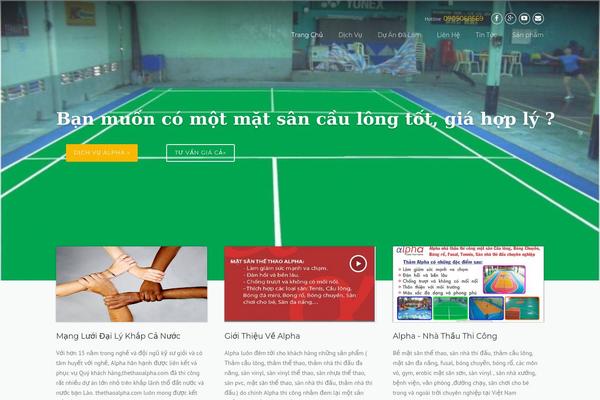 thethaoalpha.com site used Construction-3.0.2