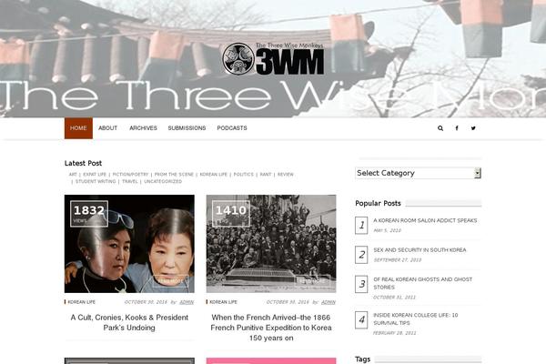fMagazine theme site design template sample