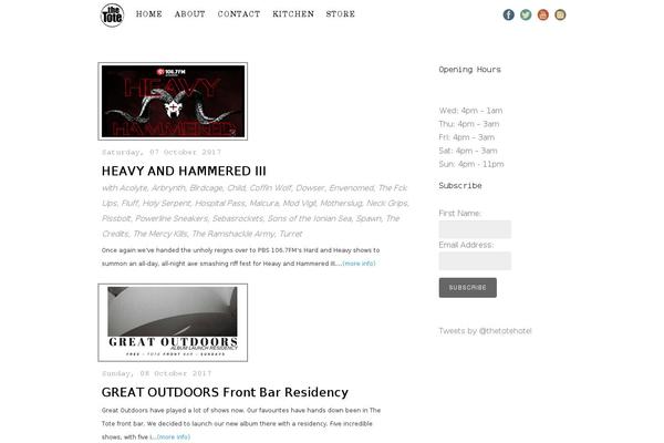 Tesseract theme site design template sample