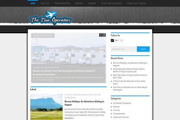 Hotnews theme site design template sample