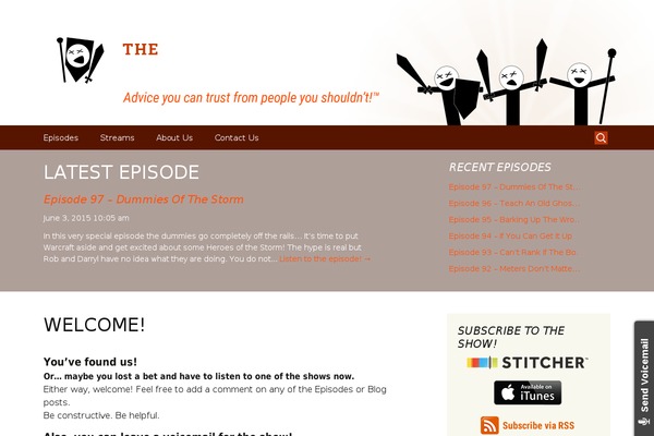 Site using Podcasting Plugin by TSG plugin