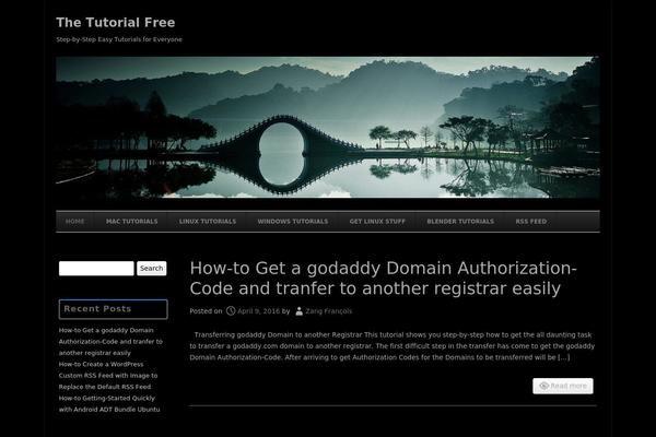 The Minimal theme site design template sample
