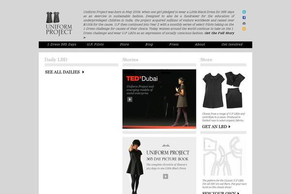 Uniform theme site design template sample