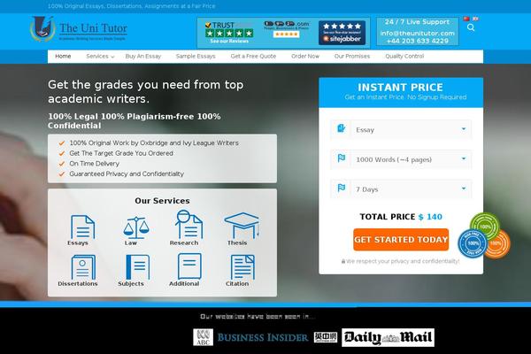 Site using TablePress plugin